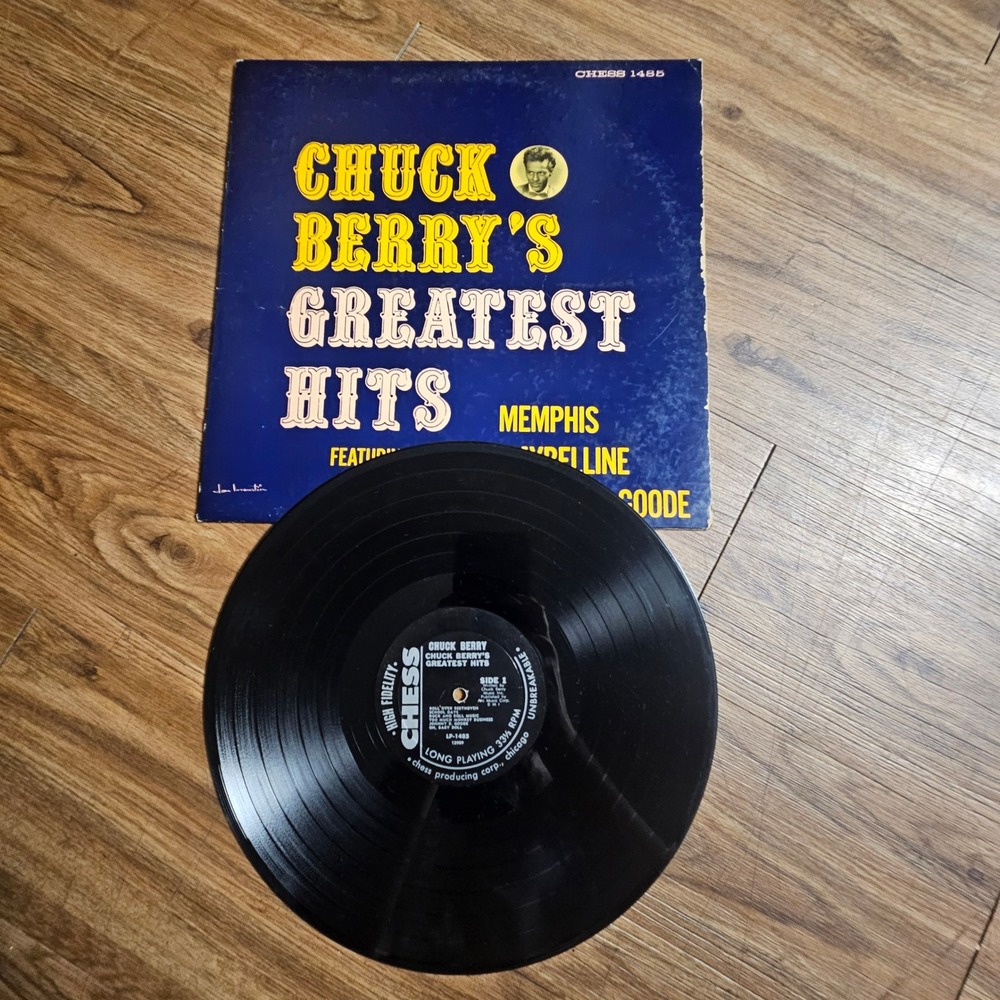 Chuck Berry's Greatest Hits Chess 1964 LP-1485 Johnny B Goode Rock VG+ VG/VG